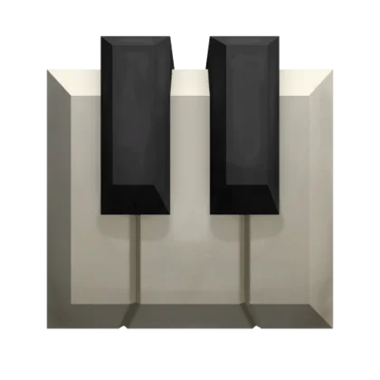 Piano Keys Gemstone artwork
