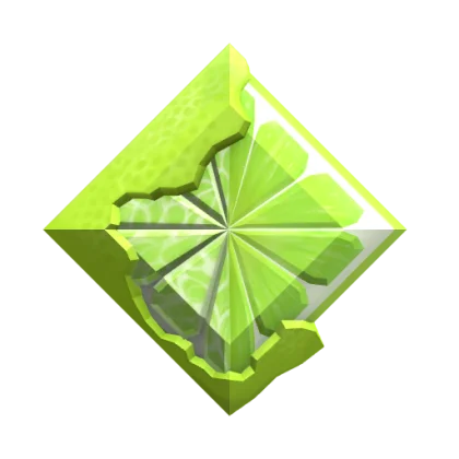 Lime Slice Gemstone artwork
