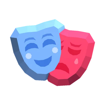 Circus Masks Gemstone artwork