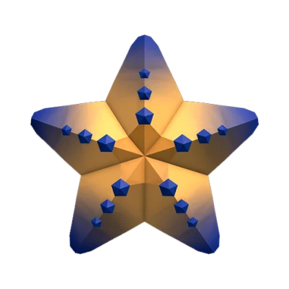 Oceanic Starfish Gemstone artwork