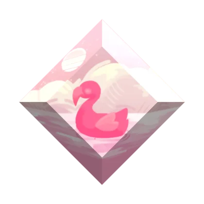 Flamingo Lake Gemstone artwork