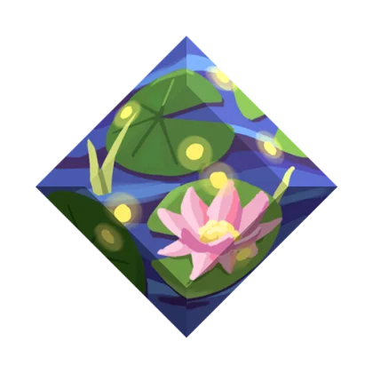Lilypads Gemstone artwork