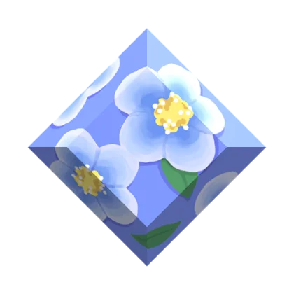 Blue Flax Gemstone artwork