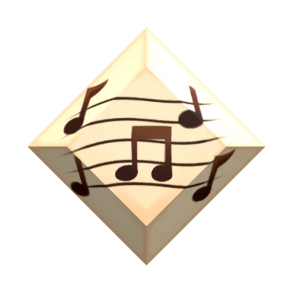 Music Sheet Gemstone artwork