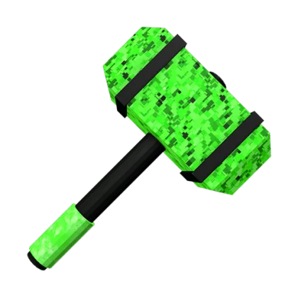 Emerald Pixel Hammer artwork