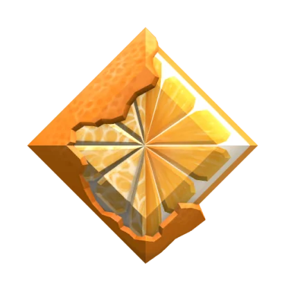 Orange Slice Gemstone artwork