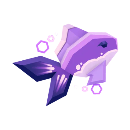 Phosphor Fish Gemstone artwork