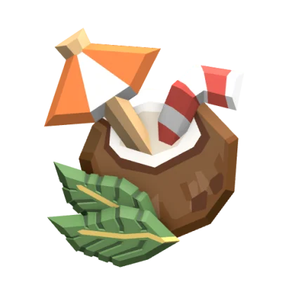 Coconut Drink Gemstone artwork