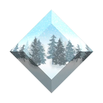 Snowy Forest Gemstone artwork