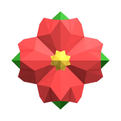 Poinsettia Gemstone artwork