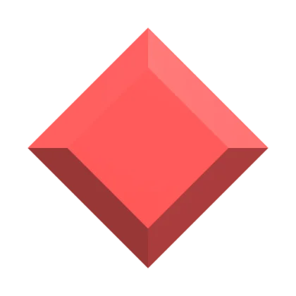 Pastel Red Gemstone artwork