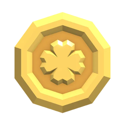 Golden Coin Gemstone artwork