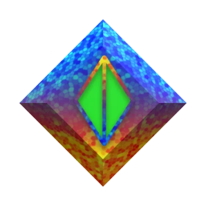 Omega Rainbow Gemstone artwork