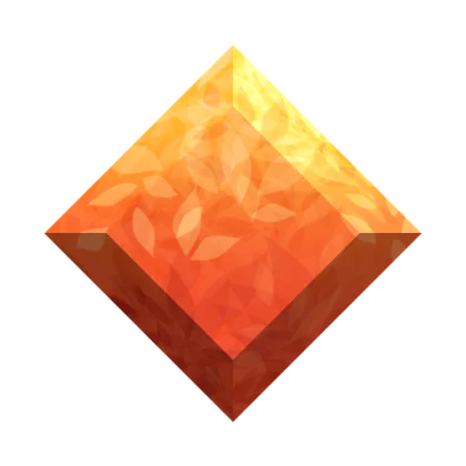 Vibrant Leaves Gemstone artwork