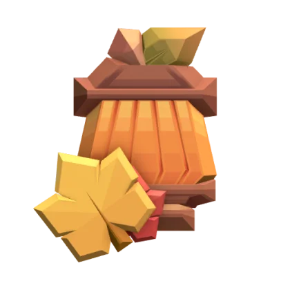 Autumn Lantern Gemstone artwork