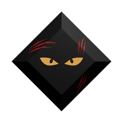 Black Cat Gemstone artwork
