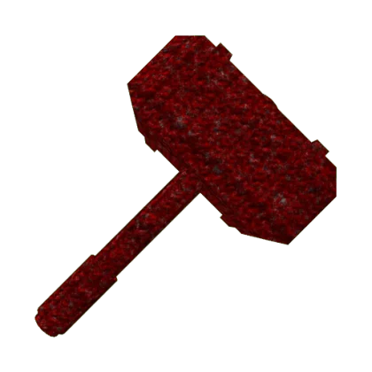 Red Knitted Hammer artwork