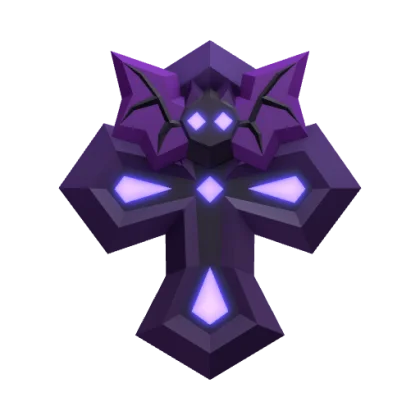 Obsidian Crucifix Gemstone artwork