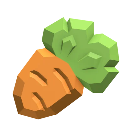 Cutesy Carrot Gemstone artwork