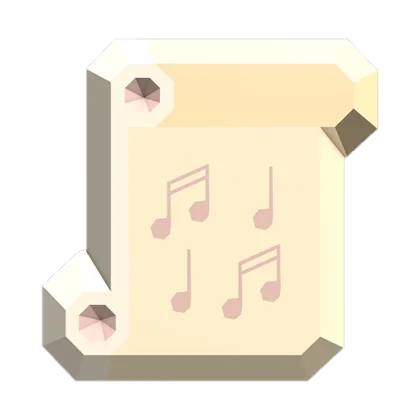 Melody Scroll Gemstone artwork
