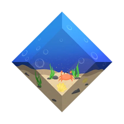 Underwater Ocean Gemstone artwork