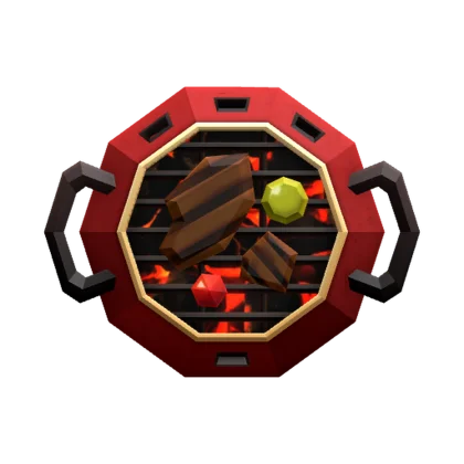 BBQ Grill Gemstone artwork