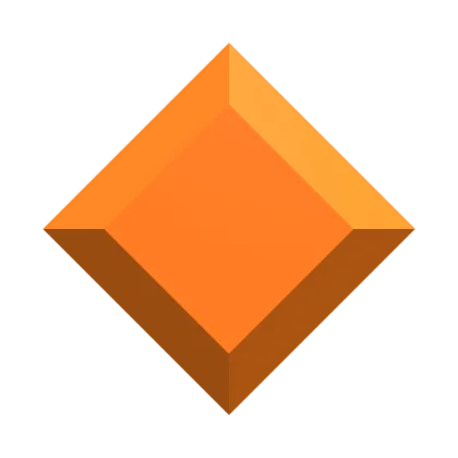 Bright Orange Gemstone artwork
