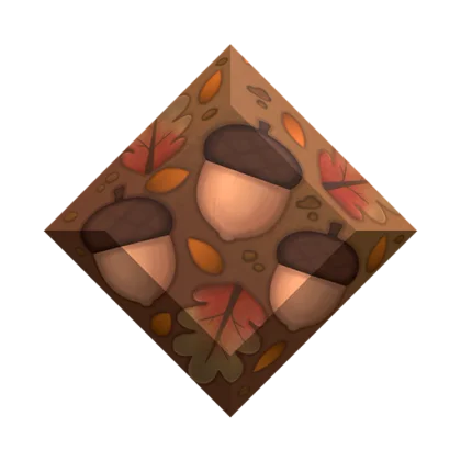 Leaves N' Acorns Gemstone artwork