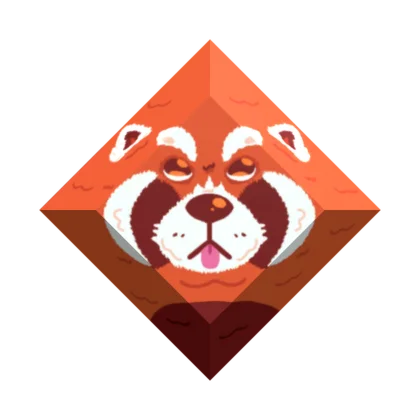 Red Panda Gemstone artwork